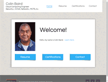 Tablet Screenshot of colinbaird.com